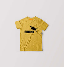 Load image into Gallery viewer, pumba Kids T-Shirt for Boy/Girl-Golden Yellow-Ektarfa.online