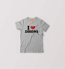Load image into Gallery viewer, I LOVE DHONI T-Shirt for Boy/Girl-Grey-Ektarfa.online