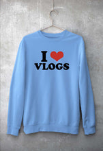 Load image into Gallery viewer, I LOVE VLOGS Sweatshirt for Men/Women