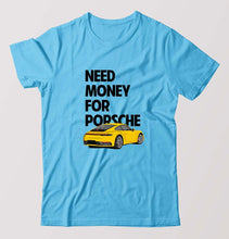 Load image into Gallery viewer, Porsche (Need Money) T-Shirt for Men-Light Blue-Ektarfa.online