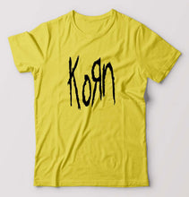 Load image into Gallery viewer, Korn T-Shirt for Men-Yellow-Ektarfa.online