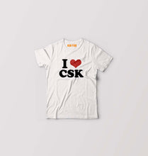 Load image into Gallery viewer, I LOVE CSK T-Shirt for Boy/Girl-White-Ektarfa.online