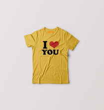 Load image into Gallery viewer, I LOVE YOU T-Shirt for Boy/Girl-Golden Yellow-Ektarfa.online