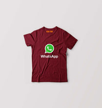 Load image into Gallery viewer, WhatsApp T-Shirt for Boy/Girl-Maroon-Ektarfa.online