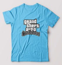 Load image into Gallery viewer, GTA San T-Shirt for Men-Light Blue-Ektarfa.online