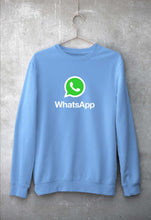 Load image into Gallery viewer, WhatsApp Unisex Sweatshirt for Men/Women-Baby Blue-Ektarfa.online