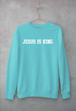Load image into Gallery viewer, Jesus is King Unisex Sweatshirt for Men/Women-Mint-Ektarfa.online