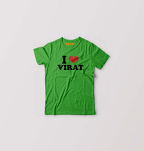 Load image into Gallery viewer, I LOVE VIRAT T-Shirt for Boy/Girl-Flag Green-Ektarfa.online