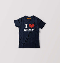Load image into Gallery viewer, I Love Army T-Shirt for Boy/Girl-Navy-Ektarfa.online