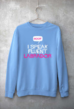Load image into Gallery viewer, i speak fluent labrador Unisex Sweatshirt for Men/Women-Baby Blue-Ektarfa.online