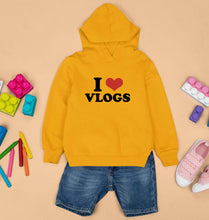 Load image into Gallery viewer, I LOVE VLOGS Hoodie for Boy/Girl