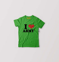 Load image into Gallery viewer, I LOVE ARMY T-Shirt for Boy/Girl-Flag Green-Ektarfa.online