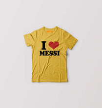 Load image into Gallery viewer, I LOVE MESSI T-Shirt for Boy/Girl-Golden Yellow-Ektarfa.online