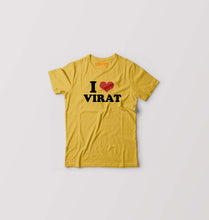 Load image into Gallery viewer, I LOVE VIRAT T-Shirt for Boy/Girl-Golden Yellow-Ektarfa.online