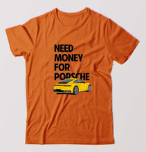 Load image into Gallery viewer, Porsche (Need Money) T-Shirt for Men-Orange-Ektarfa.online