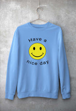 Load image into Gallery viewer, Nice Day Emoji Unisex Sweatshirt for Men/Women-Baby Blue-Ektarfa.online