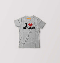 Load image into Gallery viewer, I LOVE RONALDO T-Shirt for Boy/Girl-Grey-Ektarfa.online