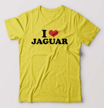 Load image into Gallery viewer, I LOVE JAGUAR T-Shirt for Men-Yellow-Ektarfa.online