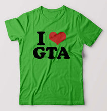 Load image into Gallery viewer, I LOVE GTA T-Shirt for Men-flag green-Ektarfa.online