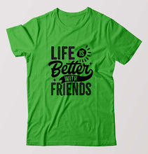 Load image into Gallery viewer, life is better with friends T-Shirt for Men-flag green-Ektarfa.online