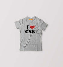 Load image into Gallery viewer, I LOVE CSK T-Shirt for Boy/Girl-Grey-Ektarfa.online