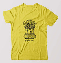 Load image into Gallery viewer, satyamev jayate T-Shirt for Men-Yellow-Ektarfa.online