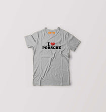 Load image into Gallery viewer, I LOVE PORSCHE T-Shirt for Boy/Girl-Grey-Ektarfa.online
