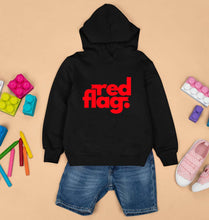 Load image into Gallery viewer, Red Flag Kids Hoodie for Boy/Girl-Black-Ektarfa.online