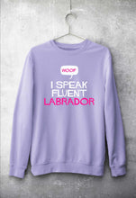 Load image into Gallery viewer, i speak fluent labrador Unisex Sweatshirt for Men/Women-Lavender-Ektarfa.online