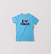 Load image into Gallery viewer, I LOVE VIRAT T-Shirt for Boy/Girl-Light Blue-Ektarfa.online