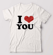 Load image into Gallery viewer, I LOVE YOU T-Shirt for Men-White-Ektarfa.online