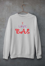 Load image into Gallery viewer, love BAE Unisex Sweatshirt for Men/Women-Grey Melange-Ektarfa.online
