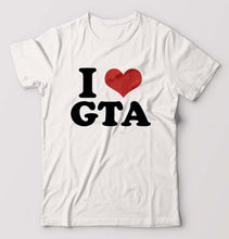 Load image into Gallery viewer, I LOVE GTA T-Shirt for Men-White-Ektarfa.online