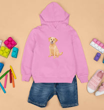 Load image into Gallery viewer, golden retreiver Kids Hoodie for Boy/Girl-Light Baby Pink-Ektarfa.online