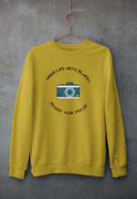 Load image into Gallery viewer, Life Photography Unisex Sweatshirt for Men/Women-Mustard Yellow-Ektarfa.online