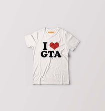 Load image into Gallery viewer, I LOVE GTA T-Shirt for Boy/Girl-White-Ektarfa.online