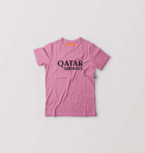 Load image into Gallery viewer, Qatar Airways Kids T-Shirt for Boy/Girl-Pink-Ektarfa.online