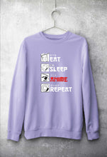 Load image into Gallery viewer, Eat Sleep Anime Repeat Sweatshirt for Men/Women