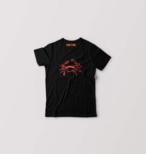 Load image into Gallery viewer, crab Kids T-Shirt for Boy/Girl-Black-Ektarfa.online