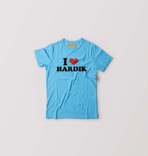 Load image into Gallery viewer, I LOVE HARDIK T-Shirt for Boy/Girl-Light Blue-Ektarfa.online