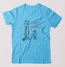 Load image into Gallery viewer, calvin hobbes T-Shirt for Men-Light Blue-Ektarfa.online