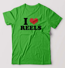 Load image into Gallery viewer, I LOVE REELS T-Shirt for Men-flag green-Ektarfa.online