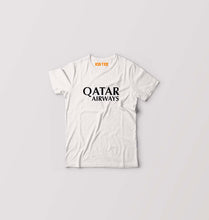Load image into Gallery viewer, Qatar Airways Kids T-Shirt for Boy/Girl-White-Ektarfa.online