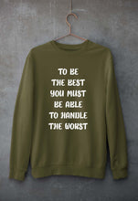 Load image into Gallery viewer, Be the Best Unisex Sweatshirt for Men/Women-Olive Green-Ektarfa.online