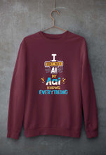 Load image into Gallery viewer, Artificial intelligence (AI) Aai Unisex Sweatshirt for Men/Women-Maroon-Ektarfa.online