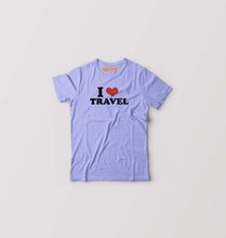 Load image into Gallery viewer, I LOVE TRAVEL T-Shirt for Boy/Girl-Lavender-Ektarfa.online