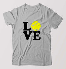 Load image into Gallery viewer, Love Tennis T-Shirt for Men-Grey Melange-Ektarfa.online