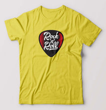 Load image into Gallery viewer, Guitar plectrum T-Shirt for Men-Yellow-Ektarfa.online