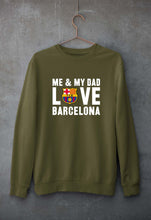 Load image into Gallery viewer, Love Barcelona Unisex Sweatshirt for Men/Women-Olive Green-Ektarfa.online