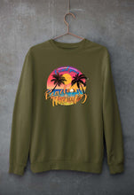 Load image into Gallery viewer, beach therapy Unisex Sweatshirt for Men/Women-Olive Green-Ektarfa.online